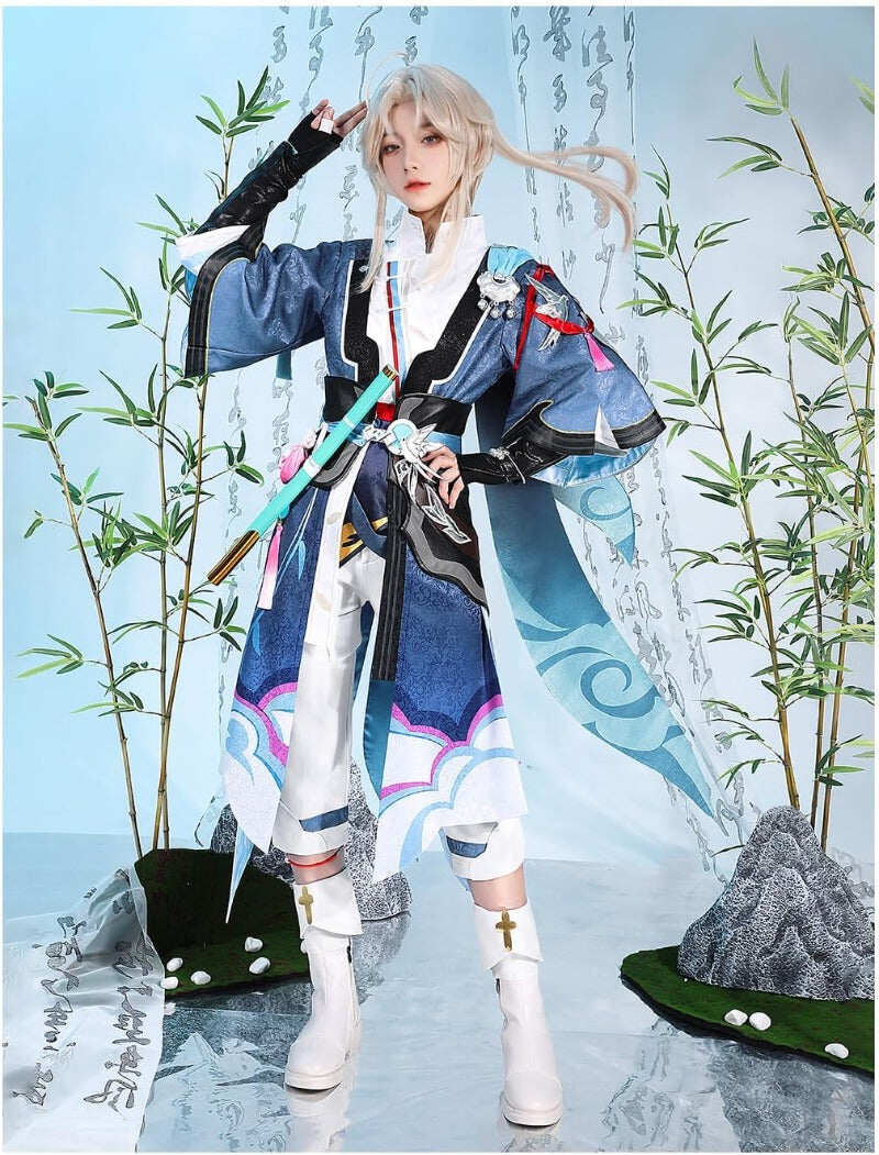 現物在庫限り。完売次第終了、再生産予定なし。Azuiblc 崩壊スターレイル 彦卿 コスプレ衣装 コスチュームセット 金属アクセサリー グッズ cosplay 変装 - Azuiblc