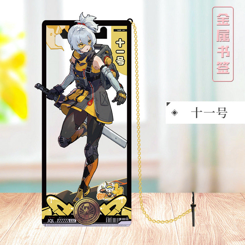 Azuiblc ゼンレスゾーンゼロ 栞 ビビアン トリガー 0号アンビー 金属製 お礼 邪兎屋 おもちゃ ゼンゼロ/ZZZ 萌えグッズ - Azuiblc