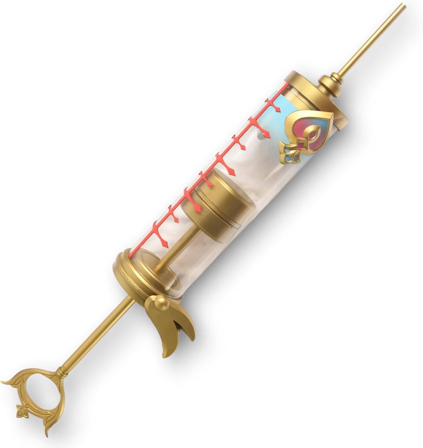 Azuiblc 原神 シグウィン 注射器 武器 コスプレ道具 65cm pu製 アクリル外筒 ピストン引き出せ 完成度高い 軽量 便利 看護士長 医者ごっこ 玩具 おもちゃ 原神 Cosplay 道具 コスプレ - Azuiblc
