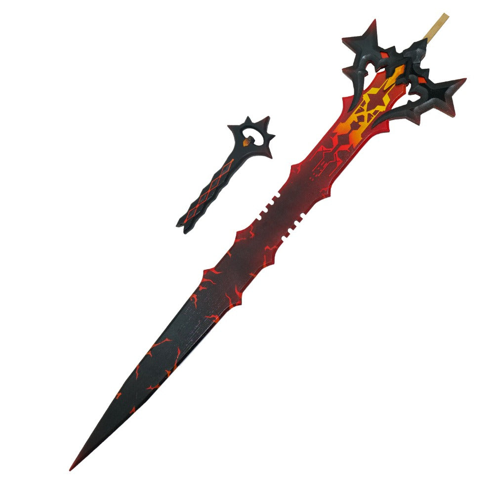 Azuiblc アークナイツ エンドフィールド レーヴァテイン フレイムフォージ 木+PVC材質 118cm モチーフ武器 レプリカ ダークトーチ 仮装