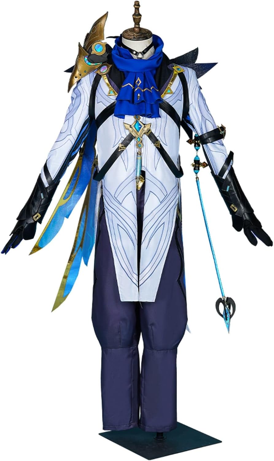 Azuiblc】原神 博士 ドットーレ コスプレ 衣装 仮面付き 耳飾り付き