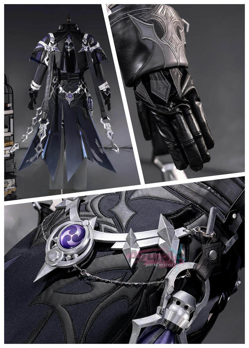 Azuiblc 原神 Flins フリンズ コスプレ衣装 ナドクライ 学園祭 イベント ライトキーパー ウィッグ+シューズ+武器追加可能 Halloween cosplay - Azuiblc