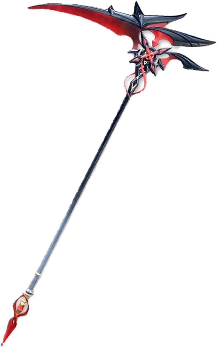 Azuiblc 原神 槍 赤月のシルエット 召使 コスプレ道具 アルレッキーノ 172CM 鎌198cm武器 PU製 Cosplay 道具 コスプレ小物 cosplayAzd19 - Azuiblc