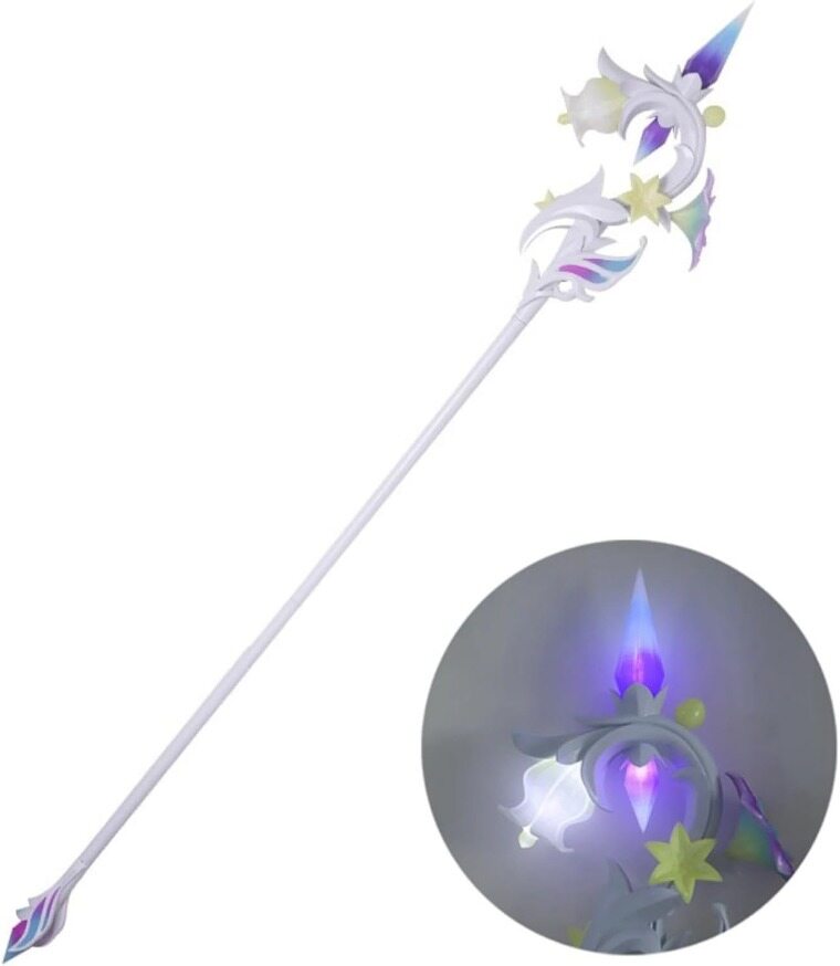 Azuiblc原神 げんしん ルミドゥースの挽歌 光る 槍 エミリエ PVC製 刀