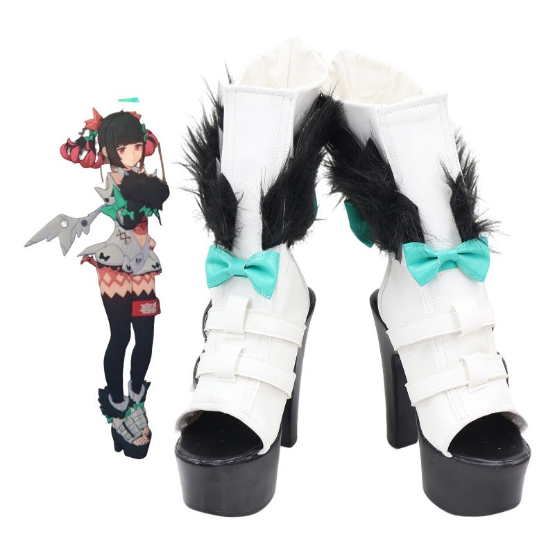 厚底＋24cm コスプレ ゼンレスゾーンゼロ 南宮羽 厚底ブーツ シューズ パンプス| なんぐう