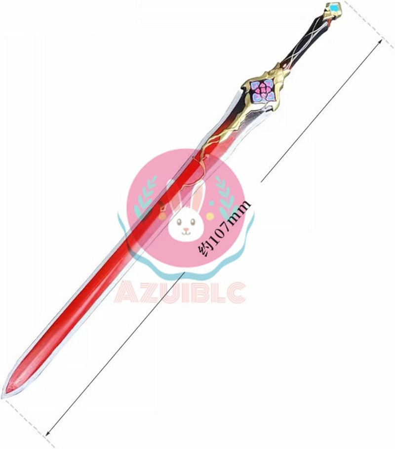 Azuiblc 崩壊スターレイル 三月なのか 巡狩 唐風剣 107CM 武器 PU製 新人剣士 剣 刀 武器 コスプレ道具 Cosplay コスプレ小物 - Azuiblc