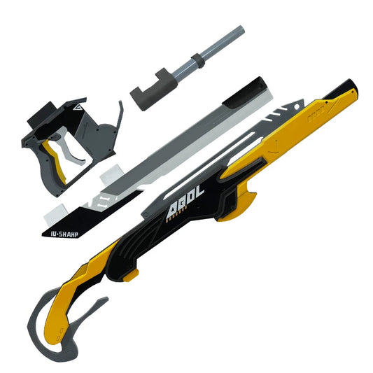 Azuiblc ゼンゼロ トリガー モチーフ武器 コスプレ道具 108*25cm 木+PVC材質 武器モデル ゼンレスゾーンゼロ