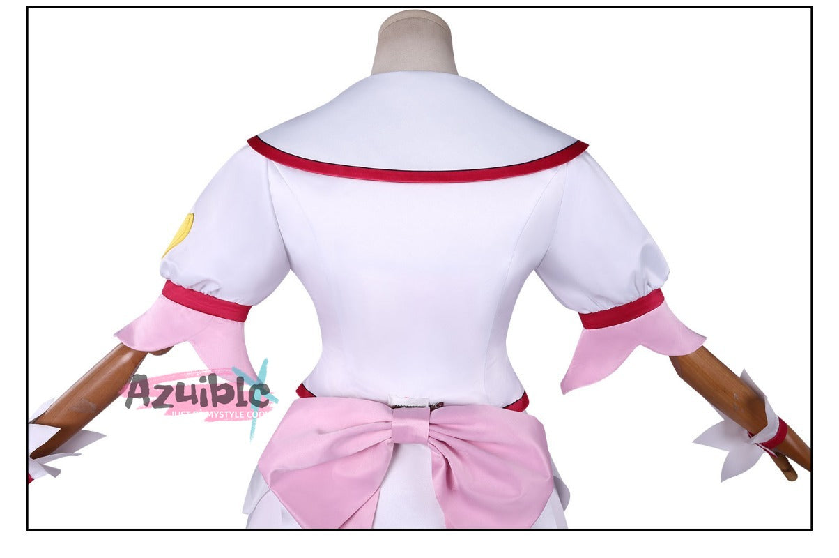 Azuiblc ドキドキ!プリキュア 円亜久里 コスプレ衣装 キュアエース ドレス ワンピース イベント 仮装 可愛い