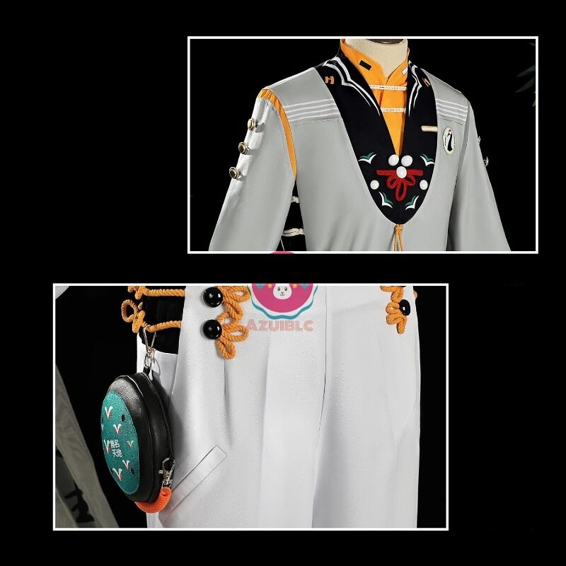 Azuiblc ゼンゼロ 蒼穹に響く鶴鳴 中華風 コスプレ衣装 アキラ コスチュームセット おしゃれ グッズ おしゃれ アニメ cosplay - Azuiblc