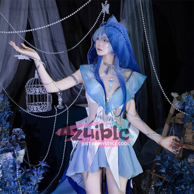 Azuiblc 鳴潮 ショアキーパー ワンピース 黒海岸 コスプレ衣装 Shorekeeper 礼服 イベント Azf17 - Azuiblc