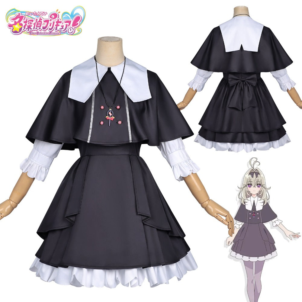 名探偵プリキュア！　森亜るるか　 制服　コスプレ衣装（ウィッグ・靴対応） 名探偵プリキュア！風 森亜るるか コスプレ衣装 ウィッグ 靴 道具