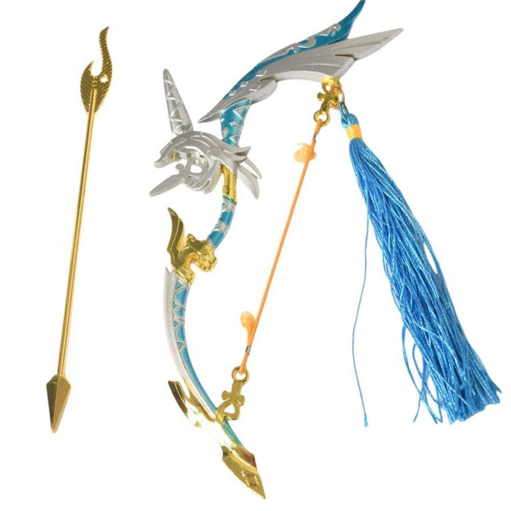 Azuiblc ミニチュア 原神 崩壊スターレイル EVA ゼルダ 22cm 武器モデル ダイキャスト製 汎用武器 アクセサリー 手遊び - Azuiblc