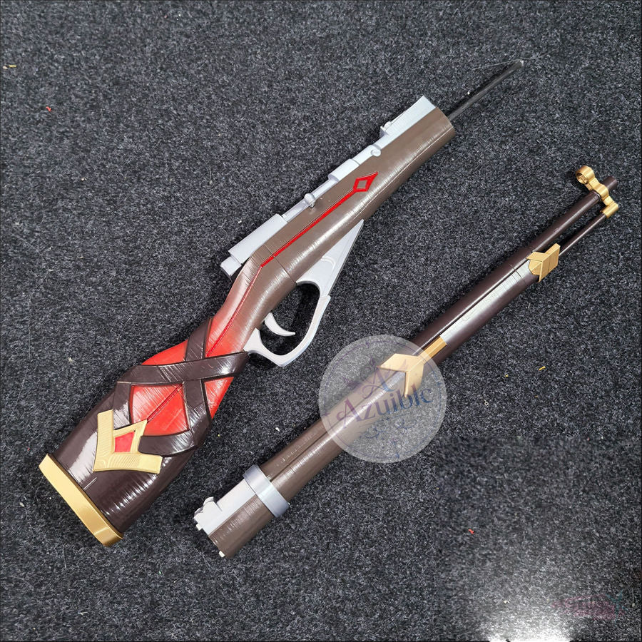 Azuiblc 原神 スネージナヤ アリョーシャ ライフル型コスプレ武器・道具 3D造形 全長約110cm PLA+カーボンファイバー製 分割組立式