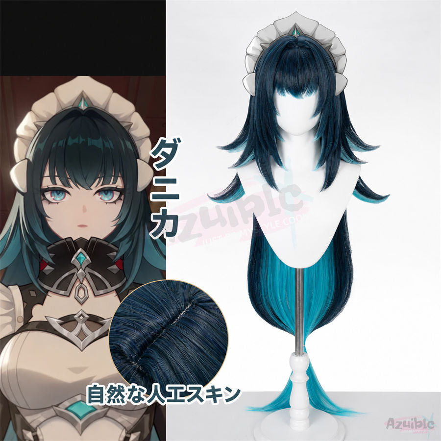 Azuiblc 原神 ダニカ コスプレウィッグ|超ロング約110cm・人工頭皮仕様