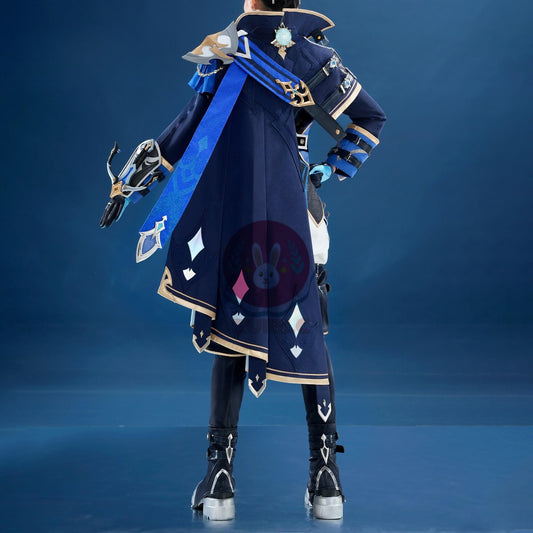 【Azuiblc】予約開始 原神 ローエン Lohen コスプレ コスプレ衣装 金属アクセサリー 可動式クロスボウ コスチュームセット cosplay 舞台 イベント
