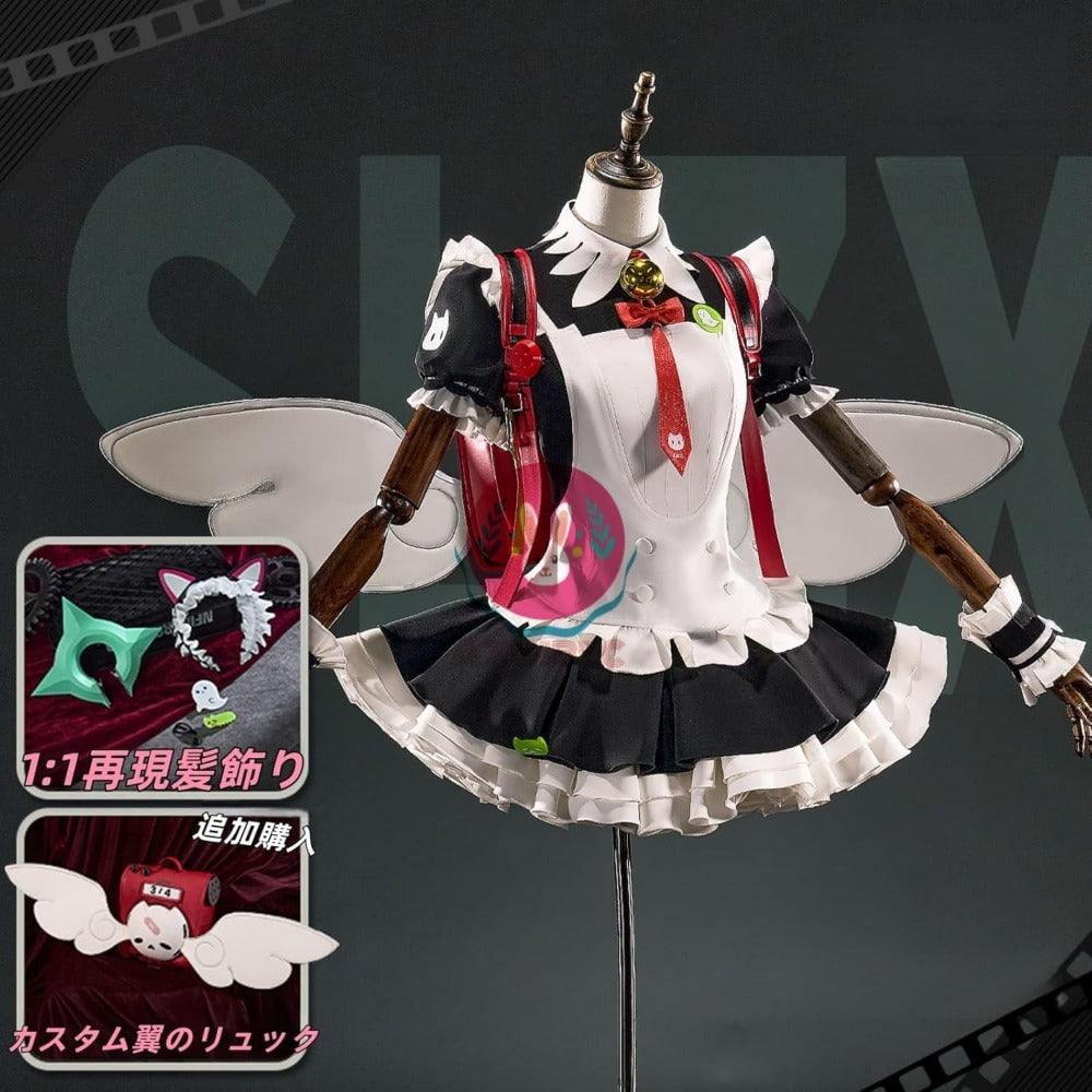 【Azuiblc】ゼンゼロ 千夏 ティータイム コスプレ衣装 新コスチューム 猫耳カチューシャ メイド服 妄想エンジェル 鞄追加対応　cosplay