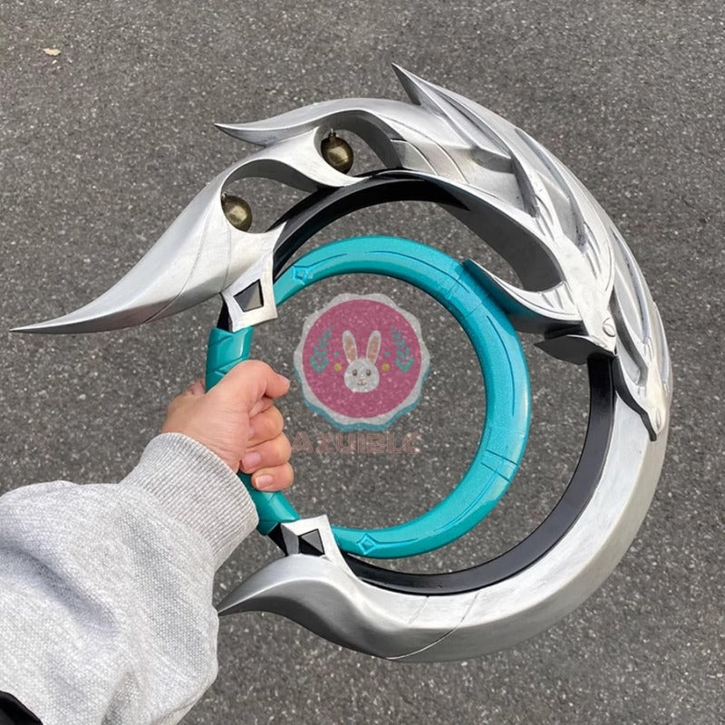 Azuiblc　原神 ランヤン(藍硯) 戦輪 40CM 武器 PU製 刀 武器 コスプレ道具 Cosplay 道具 - Azuiblc