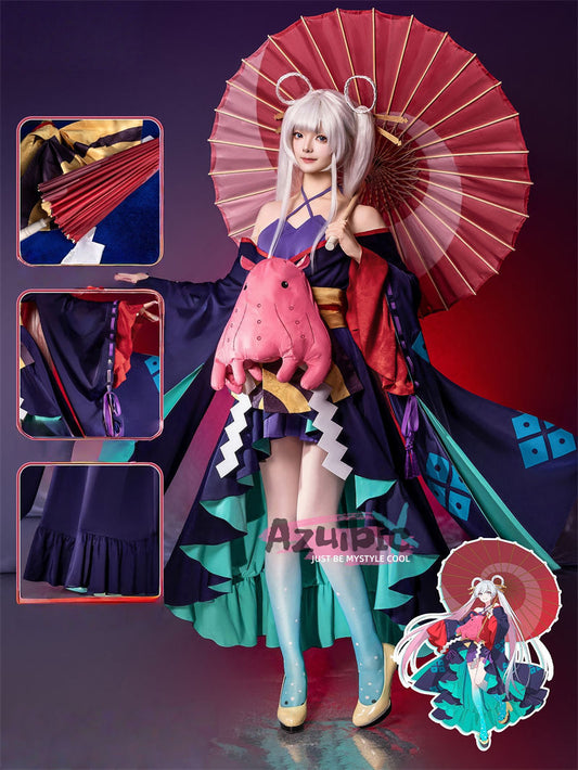 Azuiblc　超かぐや姫！ かぐや　酒寄彩葉 　月見ヤチヨ コスプレ衣装　和服　コスチューム　舞台服 - Azuiblc