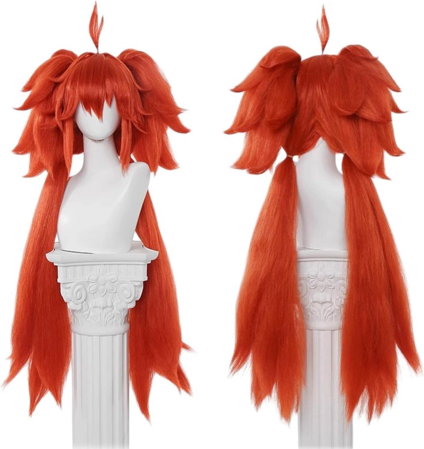 Azuiblc ゼンレスゾーンゼロ カリン・ウィクス コスプレ ウィッグ 緑色