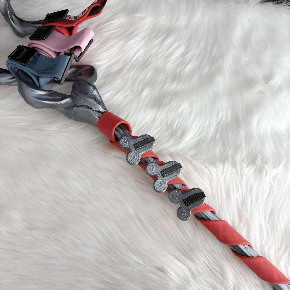 Azuiblc　アークナイツ エンドフィールド  アルデリア 法杖　145cm　PLA材質　 モチーフ武器 　 蒼星の囁き 　コスプレ道具　武器モデル　木製　レプリカ