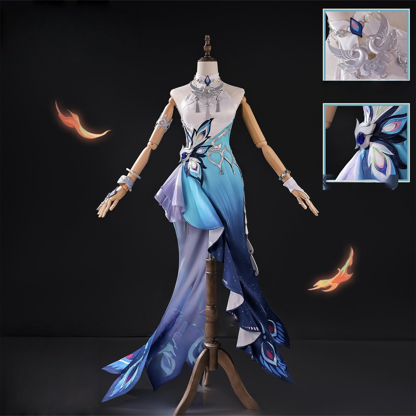 Azuiblc　崩壊スターレイル　爻光　コスチューム  戎韜将軍　コスプレ衣装　3d樹脂パーツ - Azuiblc