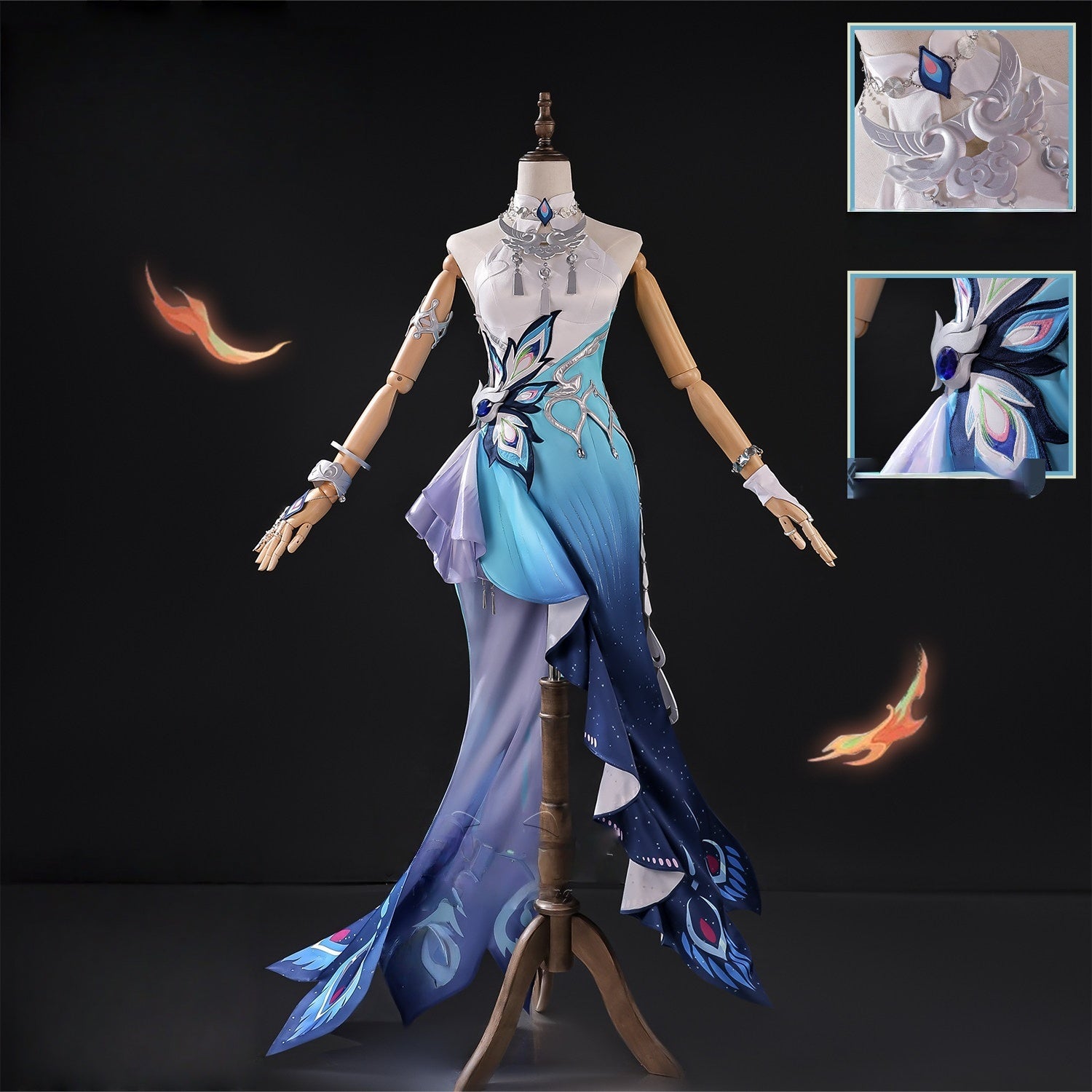 Azuiblc　崩壊スターレイル　爻光　コスチューム  戎韜将軍　コスプレ衣装　3d樹脂パーツ - Azuiblc