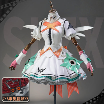 【Azuiblc】ゼンゼロ アリア コスプレ コスプレ衣装 天使の輪 翼 ヘッドホン付き 3Dプリント 妄想エンジェル コスチュームセット cosplay
