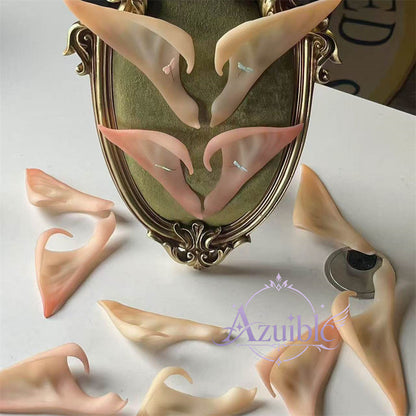 Azuiblc コスプレ道具　エルフ耳 尖った耳 コスプレ 耳  8cm 11cm アクセサリ 長め　短め 仮装 天使 精霊 魔女 　祭り 学園祭 演出 仮装衣装ハロウィン　吸血鬼