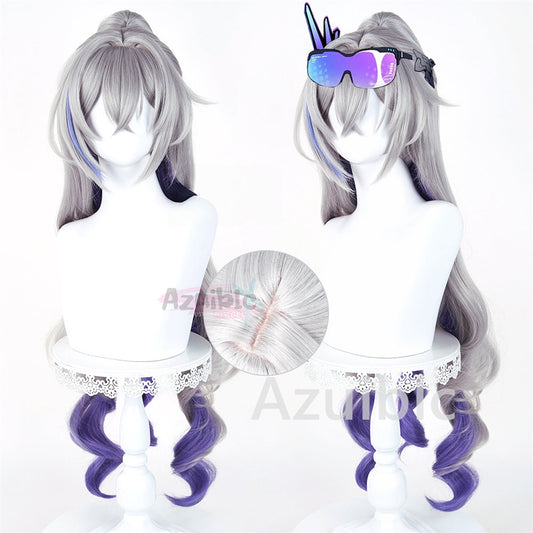 崩壊スターレイル　 銀狼　 ウィッグ　コスプレ道具　鬘　98cm　二相楽園　イベント