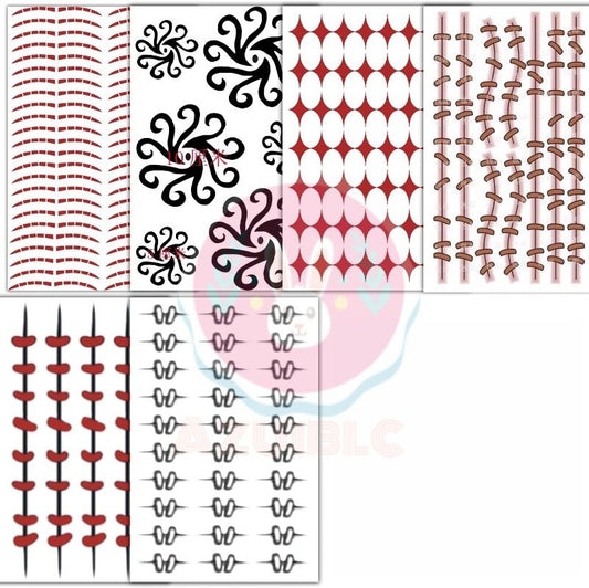 Azuiblc 第五人格 タトゥーシール　グッズ 傭兵 応援団 曲芸師 写真家 D.M  傷シール コスプレ 小物 眉 ミューズの印章  セット グッズ 人気 おしゃれ 飾り ファッション ハロウィン イベント 装備品Azt003 - Azuiblc