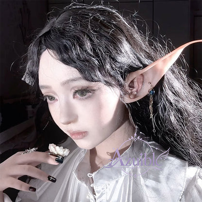 Azuiblc コスプレ道具　エルフ耳 尖った耳 コスプレ 耳  8cm 11cm アクセサリ 長め　短め 仮装 天使 精霊 魔女 　祭り 学園祭 演出 仮装衣装ハロウィン　吸血鬼