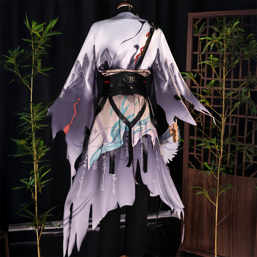 Azuiblc 鳴潮 仇遠 コスプレ衣装｜3D PLAパーツ付き ハロウィン 仮装 舞台服 オリジナル風