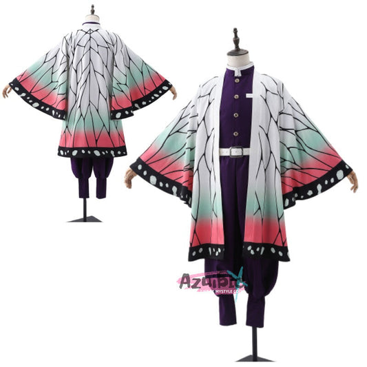 Azuiblc　鬼滅の刃　胡蝶 しのぶ　コスプレ衣装　ハロウィン　羽織　蟲柱　仮装 - Azuiblc