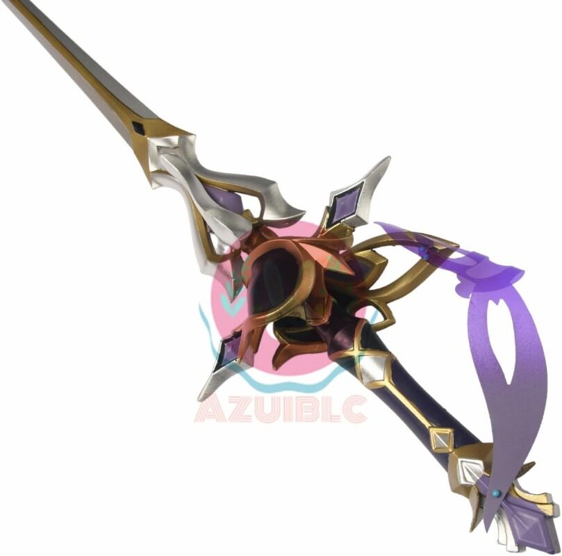 Azuiblc 原神  静水流転の輝き 片手剣 フリーナ 水神 100CM 武器 PU製 剣 刀 武器 コスプレ道具 Cosplay 道具 コスプレグッズ コレクション グッズ コスプレ小物 cosplayAzd19 - Azuiblc
