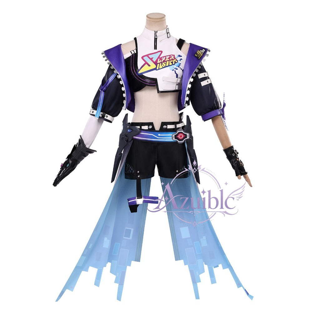Azuiblc　崩壊スターレイル　銀狼LV.999　コスプレ衣装　眼鏡付　コスチューム