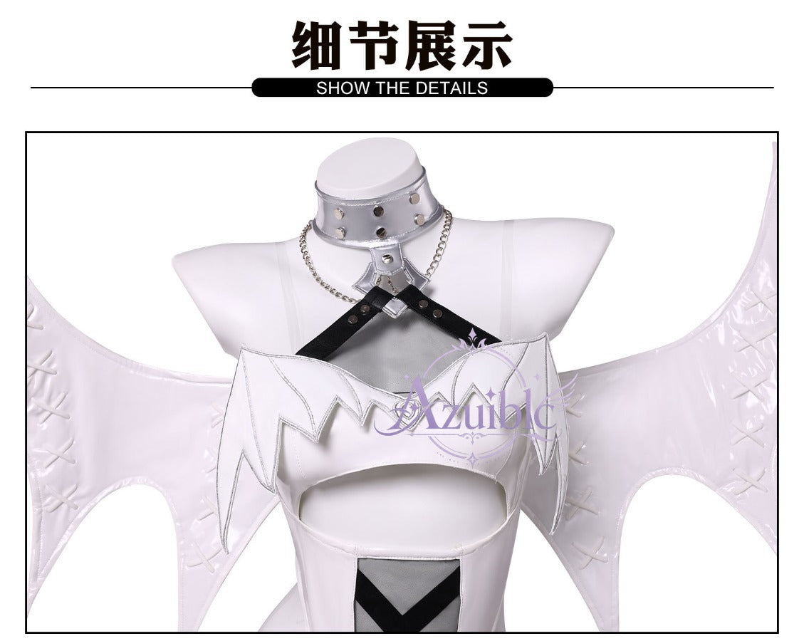 Azuiblc　勝利の女神：NIKKE ブラン Blanc 純白小悪魔Ver. コスプレ衣装｜コスチューム