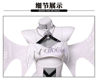 Azuiblc　勝利の女神：NIKKE ブラン Blanc 純白小悪魔Ver. コスプレ衣装｜コスチューム