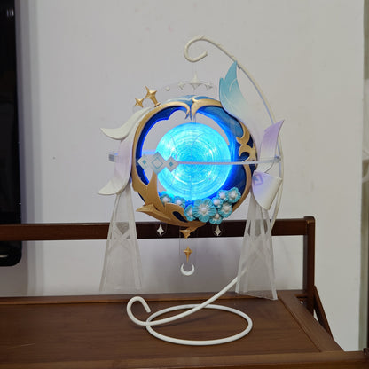 Azuiblc 原神　コロンビー　帳の夜曲　　コスプレ道具　発光可能 法器 PLA＆Petg材質　25*22cm　モチーフ武器