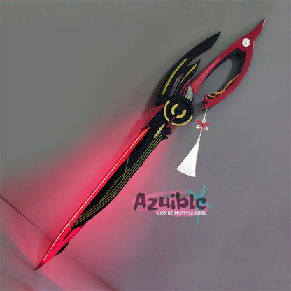 Azuiblc　鳴潮　千咲　コスプレ道具　110㎝　150㎝　発光対応　アクリル板　木　EVA　武器モデル　ちさ　イベント - Azuiblc