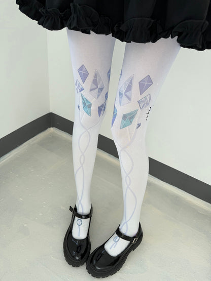 Azuiblc 鳴潮 モーニエ ストッキングタイツ　85cm 　ソックス　レギンス パンスト    コスプレ 小物 薄手 渋谷 原宿系 JK ロリータ 夏 アニメ 女の子 ファ