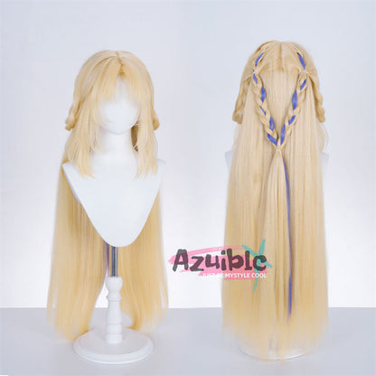 Azuiblc　原神　ニコリヤン　魔女会　100cm　コスプレ　ウィッグ　鬘　ナド・クライ編　イベント - Azuiblc