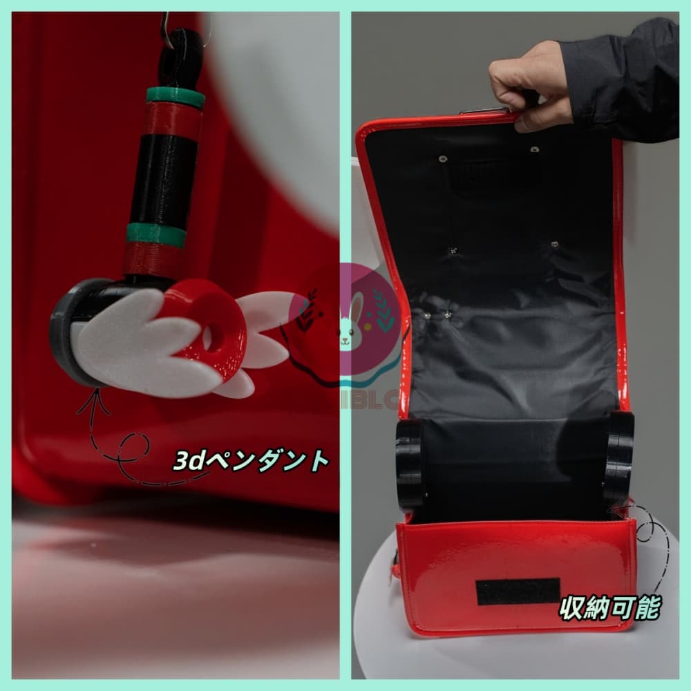 【Azuiblc】ゼンゼロ 千夏 ティータイム カバン 発光 翼揺れる コスプレ道具 小物 スピーカー追加対応 鞄 リュック Cosplay 舞台 イベント