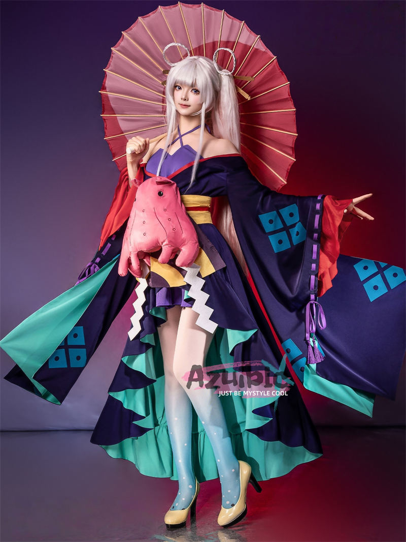 Azuiblc　超かぐや姫！ かぐや　酒寄彩葉 　月見ヤチヨ コスプレ衣装　和服　コスチューム　舞台服 - Azuiblc