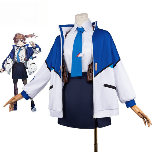 Azuiblc　魔法少女リリカルなのは 　 高町なのは 　コスプレ衣装　ユニフォーム　高校生服　衣装　仮装　ハロウィン　舞台服