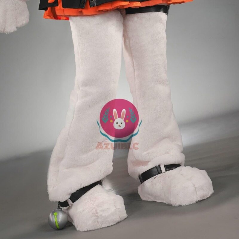 Azuiblc ゼンゼロ ザオ 照 ウサ耳 尻尾付き コスプレ衣装 ウサギ娘 獣娘 コスチュームセット おしゃれ アニメ cosplay - Azuiblc