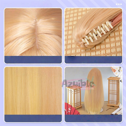 Azuiblc　超かぐや姫！ かぐや　ウィッグ　150cm ロングウィッグ　wig　鬘 コスチューム　 ウサギ耳ヘアスタイルパーツ &nbsp;耐熱 コスプレ - Azuiblc