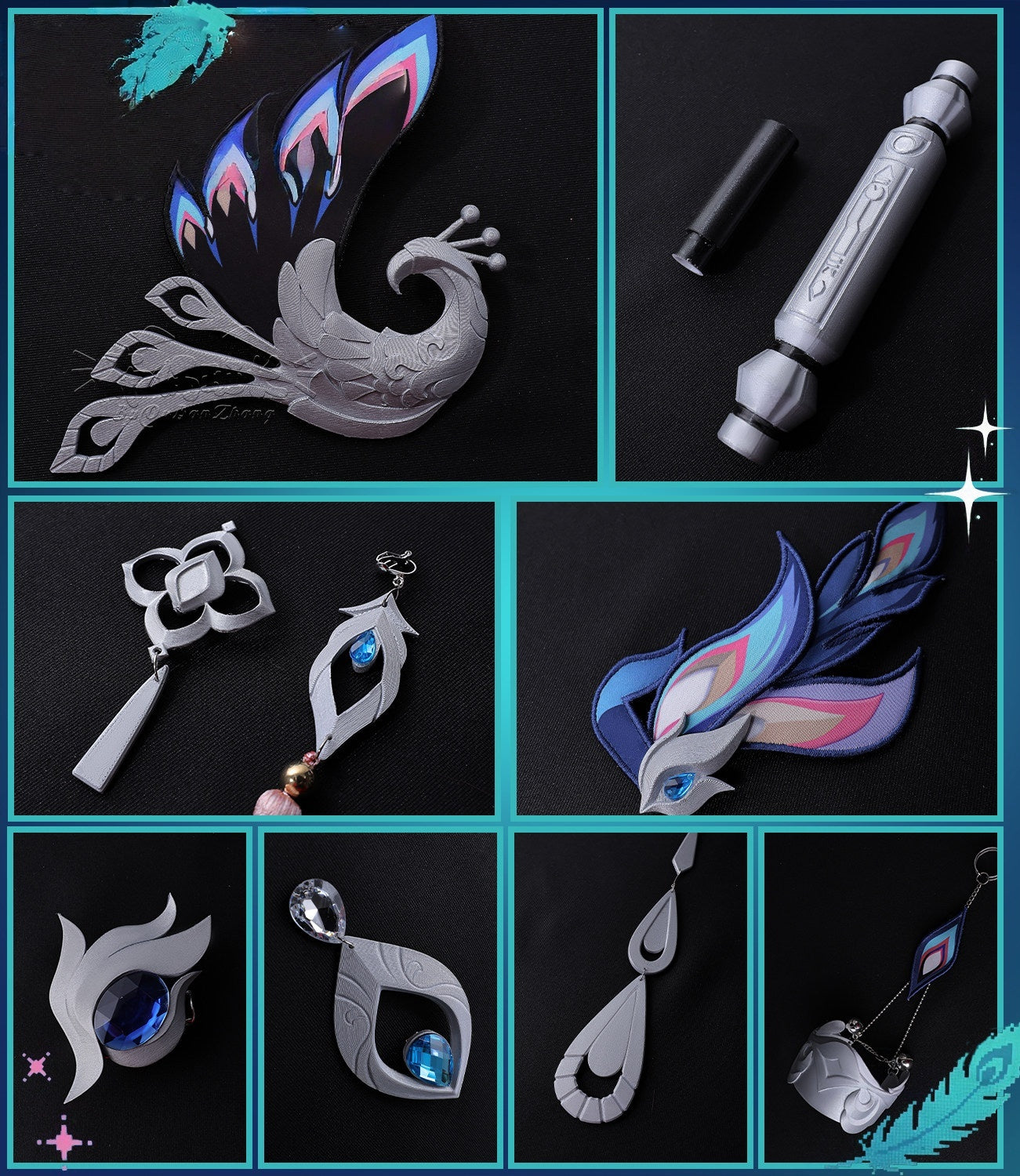 Azuiblc　崩壊スターレイル　爻光　コスチューム  戎韜将軍　コスプレ衣装　3d樹脂パーツ - Azuiblc