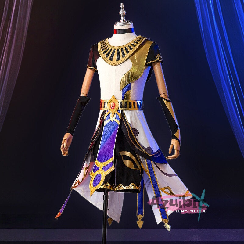 Azuiblc 原神 セノ コスプレ衣装　Cyno　　スメール/沈黙の殿　アヌビス　コスチューム　イベント　 - Azuiblc