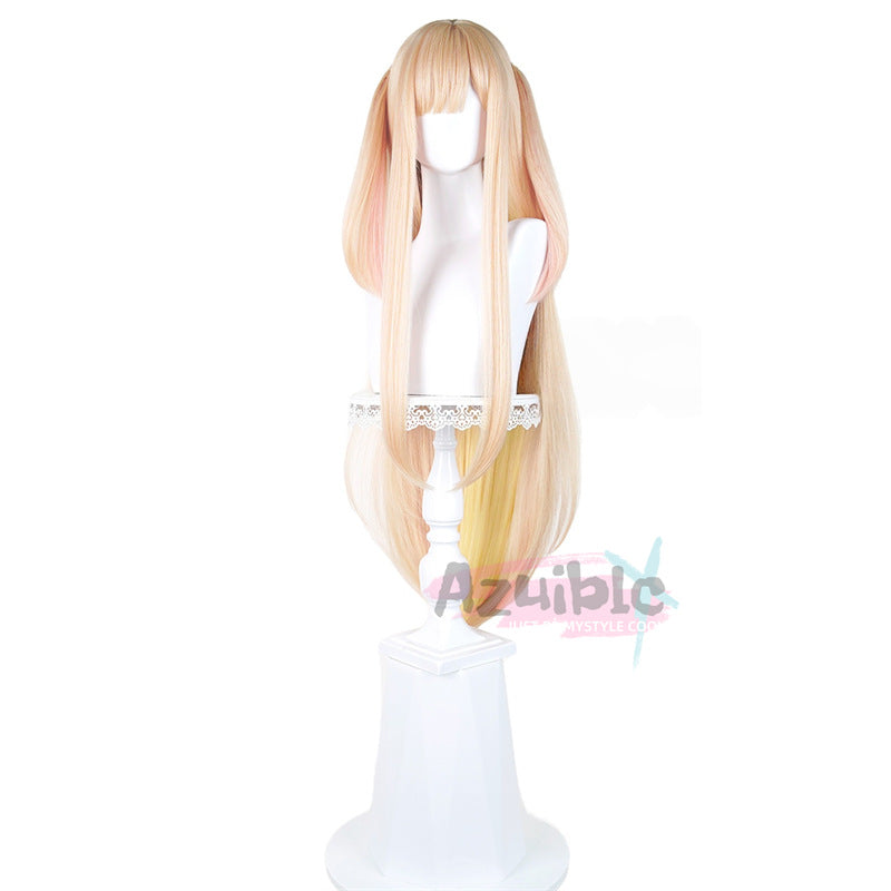 コスプレ衣装　超かぐや姫！　かぐや　ウィッグ　耳付き Azuiblc 超かぐや姫！ かぐや ウィッグ 120cm wig 鬘 コスチューム
