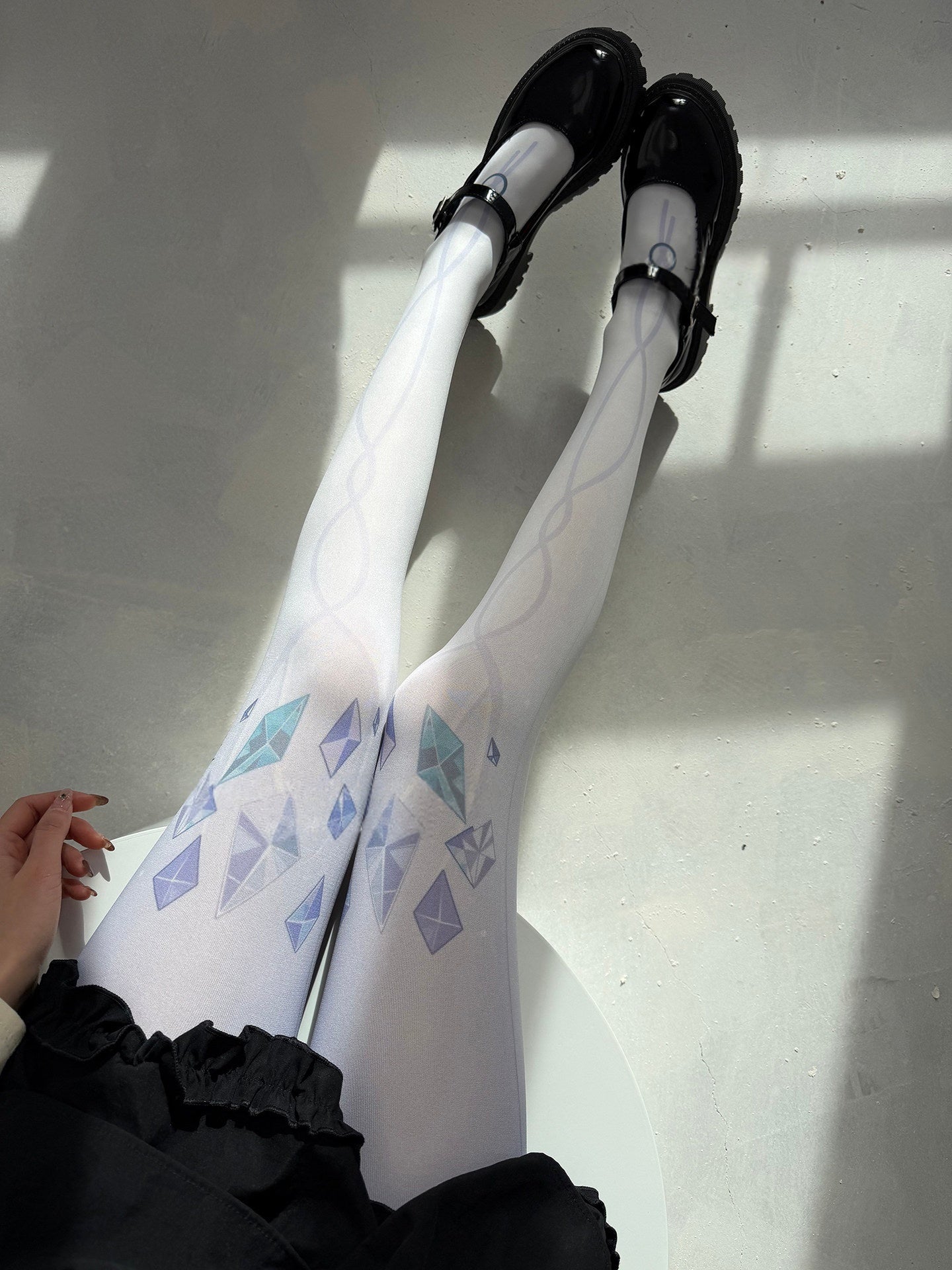 Azuiblc 鳴潮 モーニエ ストッキングタイツ　85cm 　ソックス　レギンス パンスト    コスプレ 小物 薄手 渋谷 原宿系 JK ロリータ 夏 アニメ 女の子 ファ